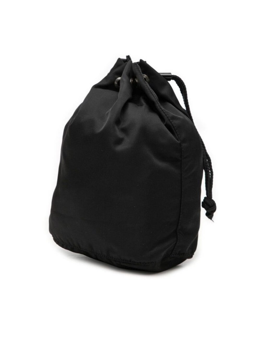 Prada Drawstring Pouch Case Black Nylon - Picture 2 of 6